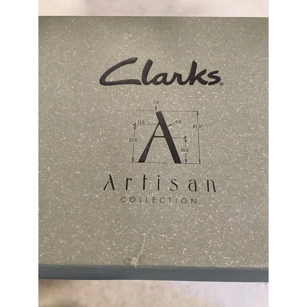 Clark's Artisan White Espadrille Wedge Sandals 10M Summer
